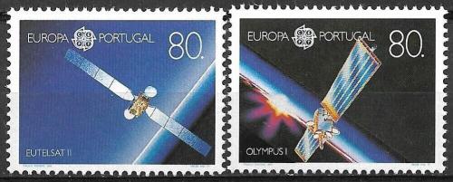 Poštové známky Portugalsko 1991 Európa CEPT, prieskum vesmíru Mi# 1862-63 Kat 9€
