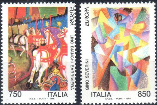 Poštové známky Taliansko 1993 Európa CEPT, moderní umenie Mi# 2279-80