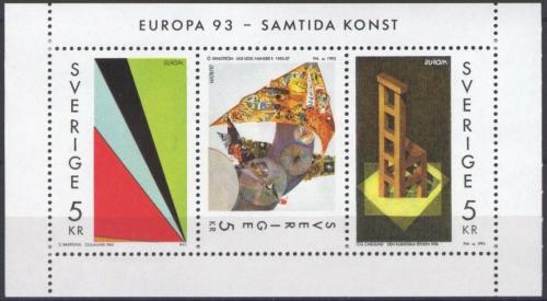 Poštové známky Švédsko 1993 Európa CEPT, moderní umenie Mi# 1778-80