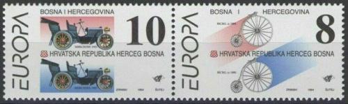 Poštové známky Bosna a Hercegovina 1994 Európa CEPT, objavy Mi# 17-18 Kat 9€
