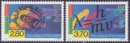 Poštové známky Francúzsko 1994 Európa CEPT, objavy Mi# 3021-22