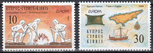 Poštové známky Cyprus 1994 Európa CEPT, objavy Mi# 819-20