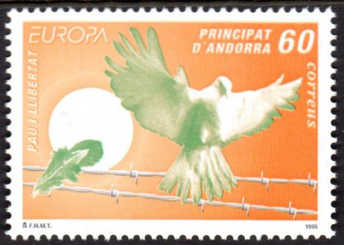 Poštová známka Andorra Šp. 1995 Európa CEPT, mír a svoboda Mi# 243