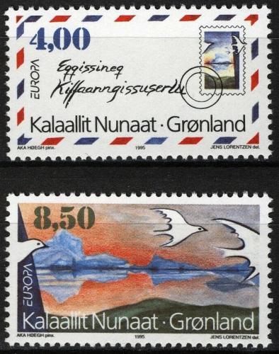 Poštové známky Grónsko 1995 Európa CEPT, mír a svoboda Mi# 262-63 Kat 6€