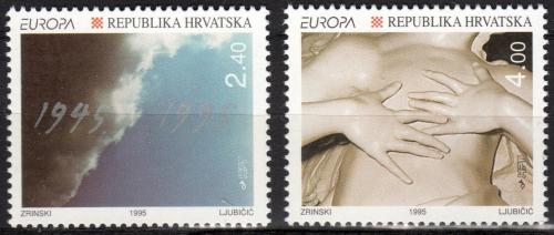 Potov znmky Chorvtsko 1995 Eurpa CEPT, mr a svoboda Mi# 319-20 Kat 6 - zvi obrzok