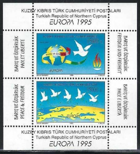 Poštové známky Cyprus Tur. 1995 Európa CEPT, mír a svoboda Mi# Block 14