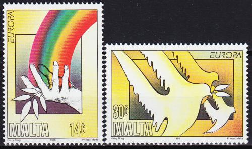 Poštové známky Malta 1995 Európa CEPT, mír a svoboda Mi# 954-55