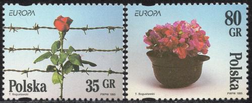 Poštové známky Po¾sko 1995 Európa CEPT, mír a svoboda Mi# 3533-34