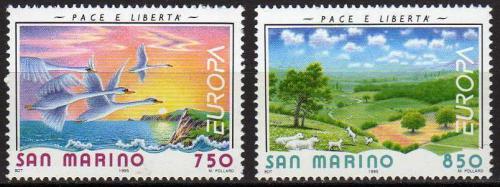 Poštové známky San Marino 1995 Európa CEPT, mír a svoboda Mi# 1607-08