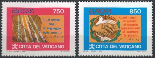Poštové známky Vatikán 1995 Európa CEPT, mír a svoboda Mi# 1141-42