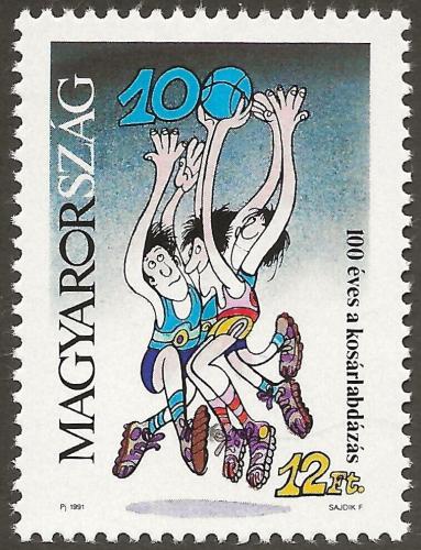 Poštová známka Maïarsko 1991 Basketbal Mi# 4150