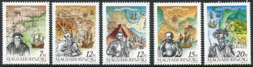 Poštové známky Maïarsko 1991 Objevení Ameriky, 500. výroèie Mi# 4165-69