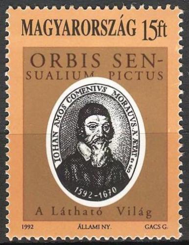 Poštová známka Maïarsko 1992 Jan Amos Komenský Mi# 4188