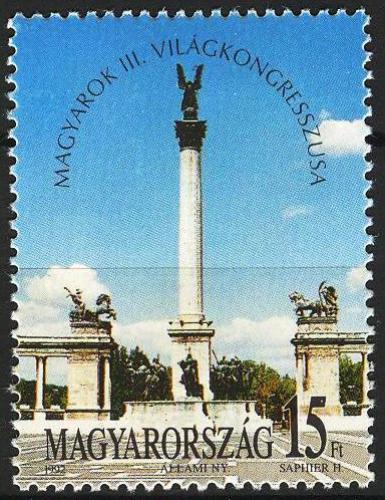 Poštová známka Maïarsko 1992 Pamätník Milénium v Budapešti Mi# 4207