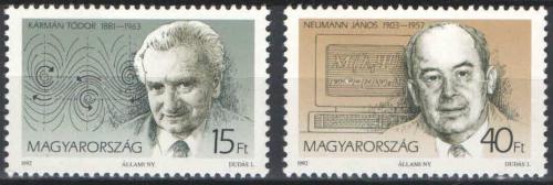 Poštové známky Maïarsko 1992 Osobnosti Mi# 4208-09
