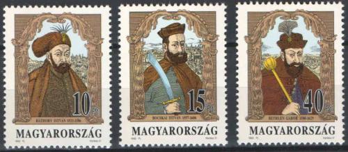 Poštové známky Maïarsko 1992 Knížata Mi# 4217-19
