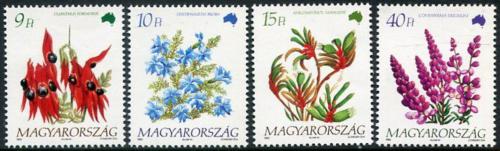 Poštové známky Maïarsko 1992 Kvety Austrália Mi# 4220-23
