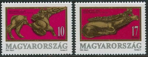 Poštové známky Maïarsko 1993 Staré šperky Mi# 4234-35