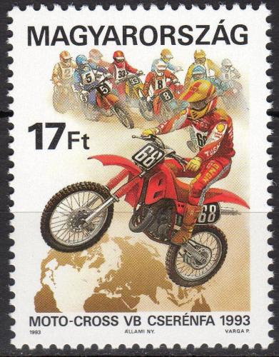 Poštová známka Maïarsko 1993 MS v motokrosu Mi# 4240