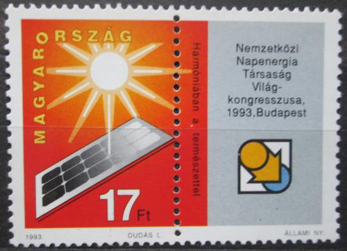 Poštová známka Maïarsko 1993 Solární energie Mi# 4256
