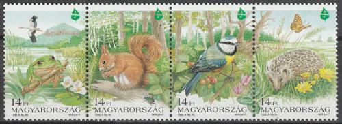 Potov znmky Maarsko 1995 Fauna Mi# 4343-46