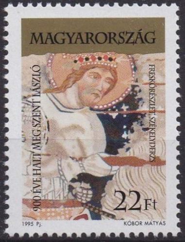 Poštová známka Maïarsko 1995 Svätý Ladislav Mi# 4352
