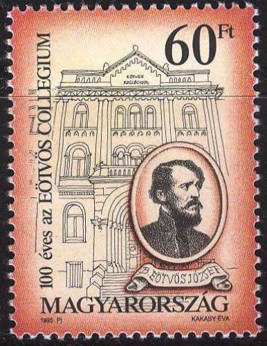Poštová známka Maïarsko 1995 József Eötvös, spisovatel a politik Mi# 4357
