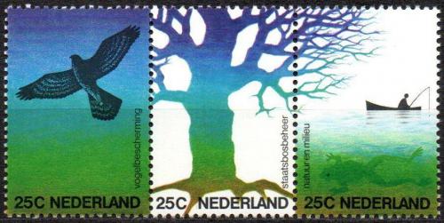 Poštové známky Holandsko 1974 Ochrana životného prostredia Mi# 1023-25