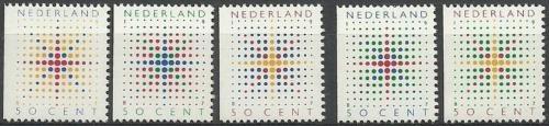 Poštové známky Holandsko 1987 Vianoce Mi# 1331-35 Kat 4.50€