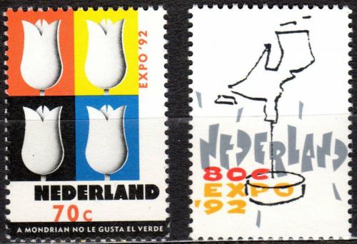 Poštové známky Holandsko 1992 EXPO Sevilla Mi# 1433-34