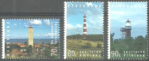 Poštové známky Holandsko 1994 Majáky Mi# 1522-24
