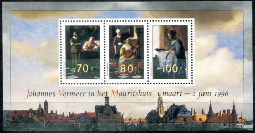 Poštové známky Holandsko 1996 Umenie, Vermeer Mi# Block 46