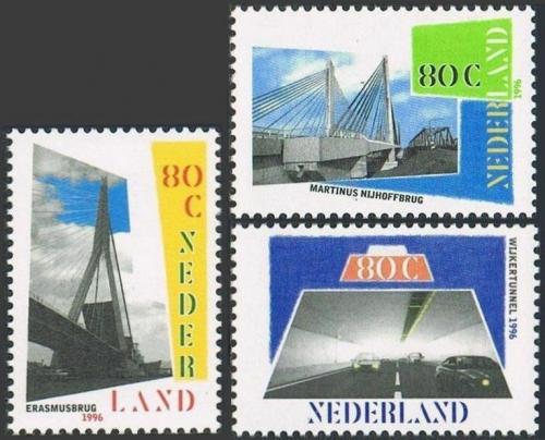 Poštové známky Holandsko 1996 Tunely a mosty Mi# 1585-87