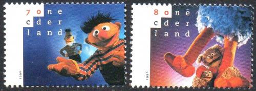 Poštové známky Holandsko 1996 Sezamová ulice Mi# 1588-89