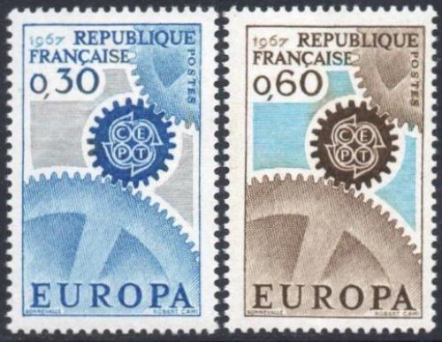 Poštové známky Francúzsko 1967 Európa CEPT Mi# 1578-79
