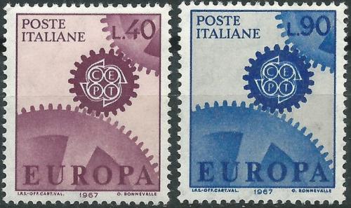 Poštové známky Taliansko 1967 Európa CEPT Mi# 1224-25