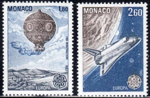 Poštové známky Monako 1983 Európa CEPT, velká díla civilizace Mi# 1579-80