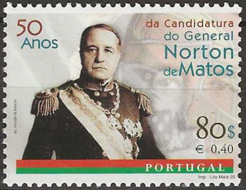 Poštová známka Portugalsko 1999 Generál José Norton de Matos Mi# 2332