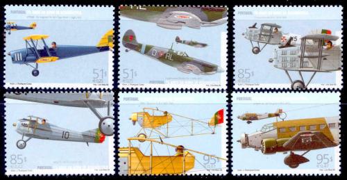 Poštové známky Portugalsko 1999 Historická letadla Mi# 2347-52 Kat 7.20€