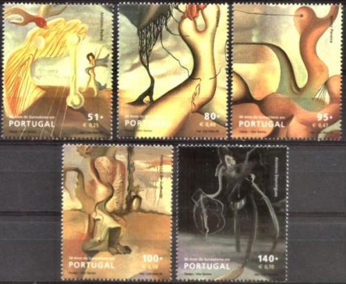 Poštové známky Portugalsko 1999 Umenie, surrealismus Mi# 2353-57