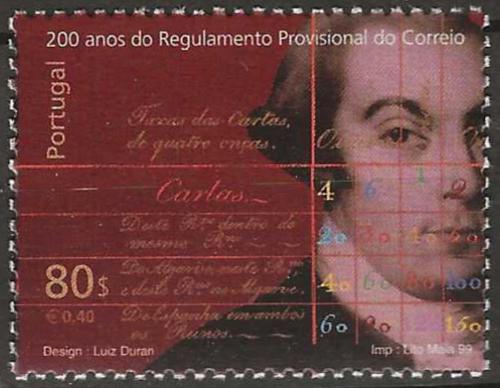 Poštová známka Portugalsko 1999 José Diogo de Mascarenhas Neto Mi# 2378