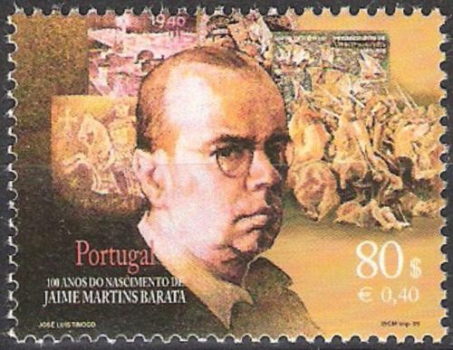 Poštová známka Portugalsko 1999 Jaime Martins Barata, malíø Mi# 2379