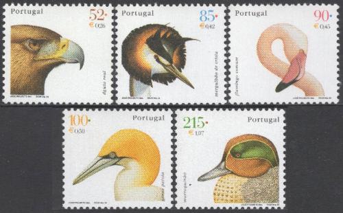 Poštové známky Portugalsko 2000 Vtáci Mi# 2388-92 Kat 9€