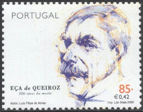 Poštová známka Portugalsko 2000 José Maria de Eça de Queiroz,spisovatel Mi# 2454
