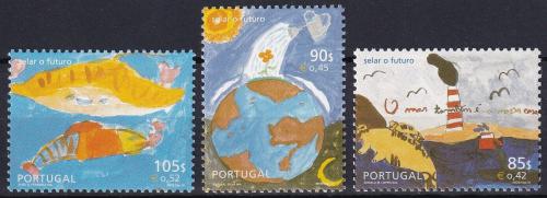 Poštové známky Portugalsko 2001 Dìtské kresby Mi# 2496-98