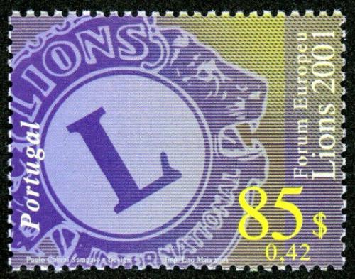 Poštová známka Portugalsko 2001 Lions Intl. Mi# 2530