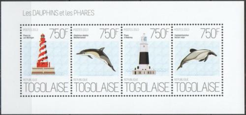 Poštové známky Togo 2013 Delfíny a majáky Mi# 5166-69 Kat 12€