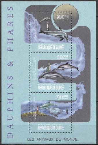 Poštové známky Guinea 2013 Delfíny a majáky Mi# 9974-76 Kat 22€ 