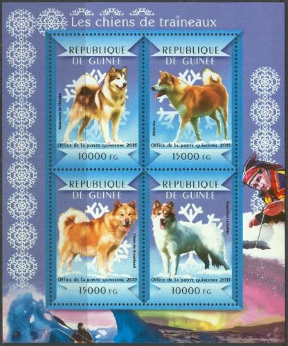 Poštové známky Guinea 2015 Tažní psi Mi# 10962-65 Kat 20€