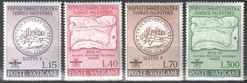 Poštové známky Vatikán 1962 Boj proti malárii Mi# 393-96